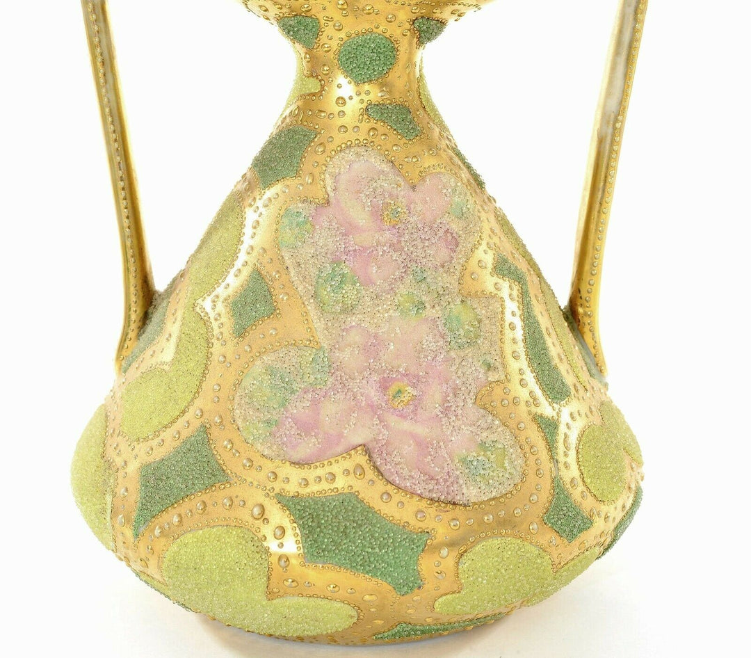 オールドノリタケ　コラレン　フラワーモチーフの花瓶