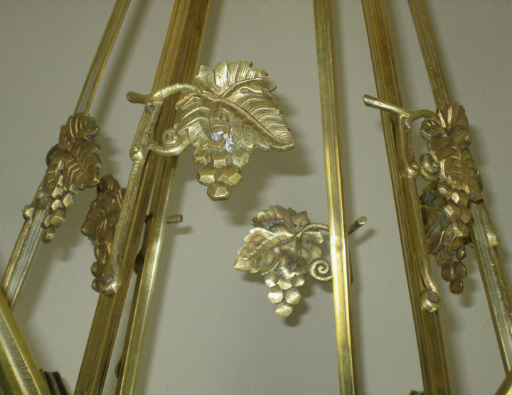 STUNNING FRENCH ART DECO CHANDELIER 1925 - BRONZE - SIGNED: P. MAYNADIER