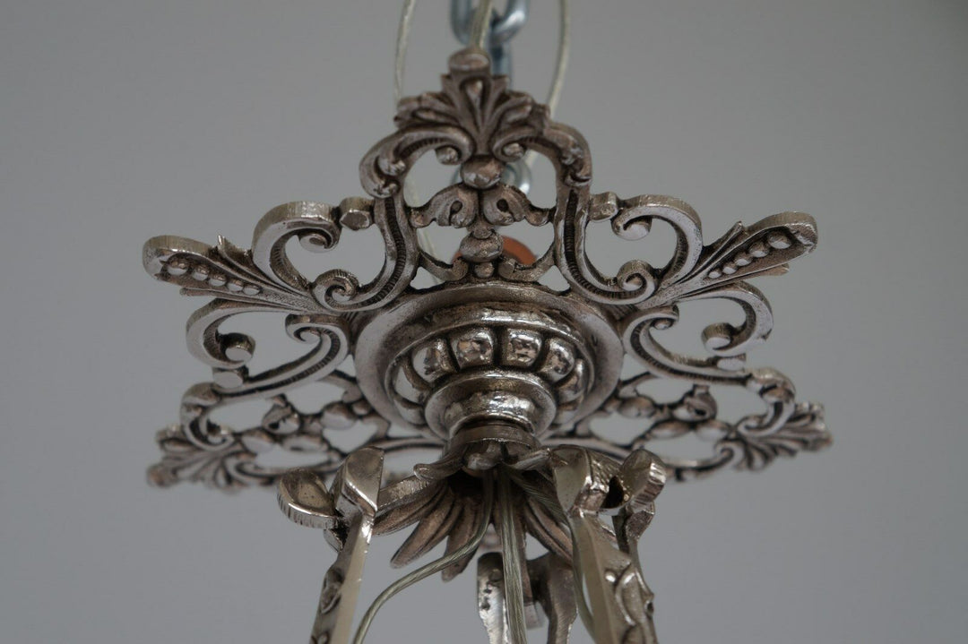 DEGUE : FRENCH 1930 ART DECO CHANDELIER ... pendant lustre lamp lampe muller era