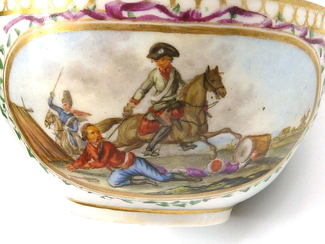 Sammelgedeck - MEISSEN - Bataillen bzw. Schlachten-Szenerien - Marcolini um 1800