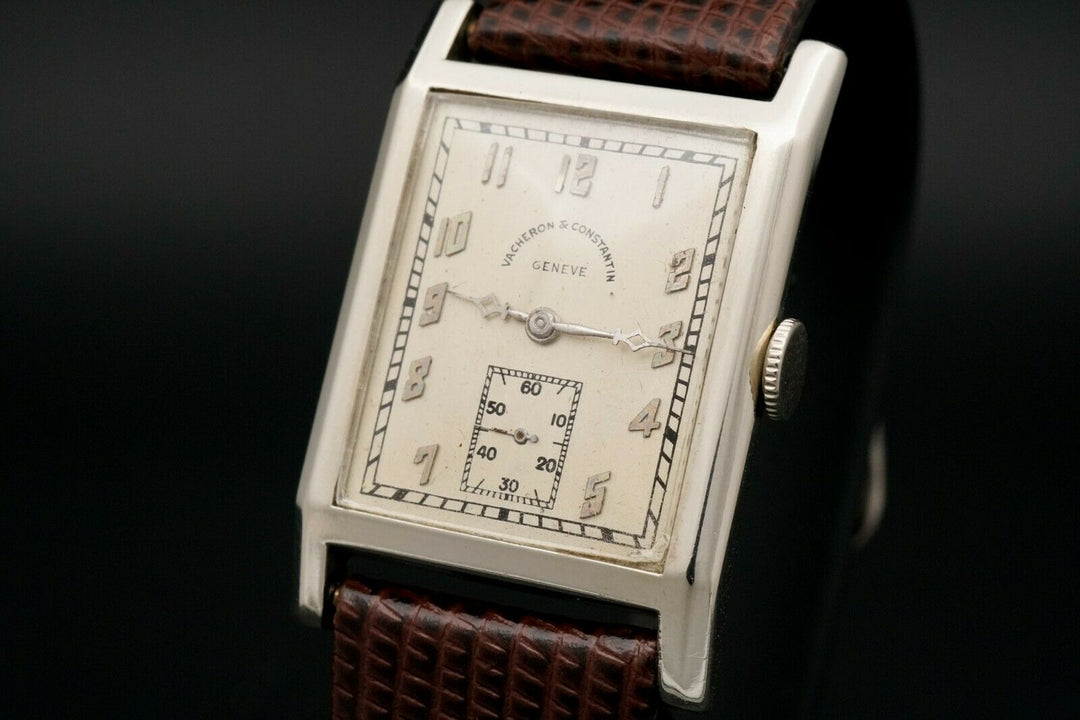 Vintage 18k White Gold Vacheron Constantin Men's Manual Wind Wristwatch