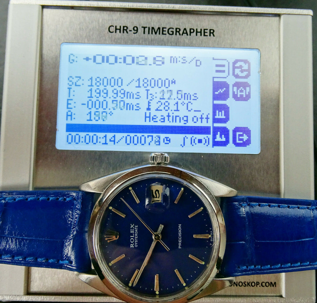 Rolex Watch ♛ Oyster Date 35 mm bluedream 6694 Vintage Elegant Luxury Men's Watch 1964