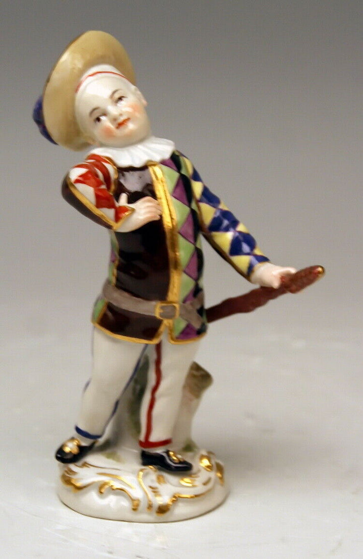 邁森 MEISSEN マイセン FIGUR KOMÖDIANTENKIND HARLEKIN COMEDIAN CHILD HARLEQUIN MNR: 7A