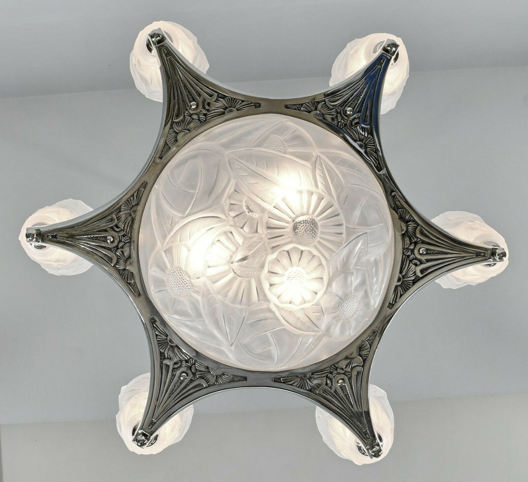 デュゲ DEGUÉ　フランス　1930年　アールデコ調シャンデリア
