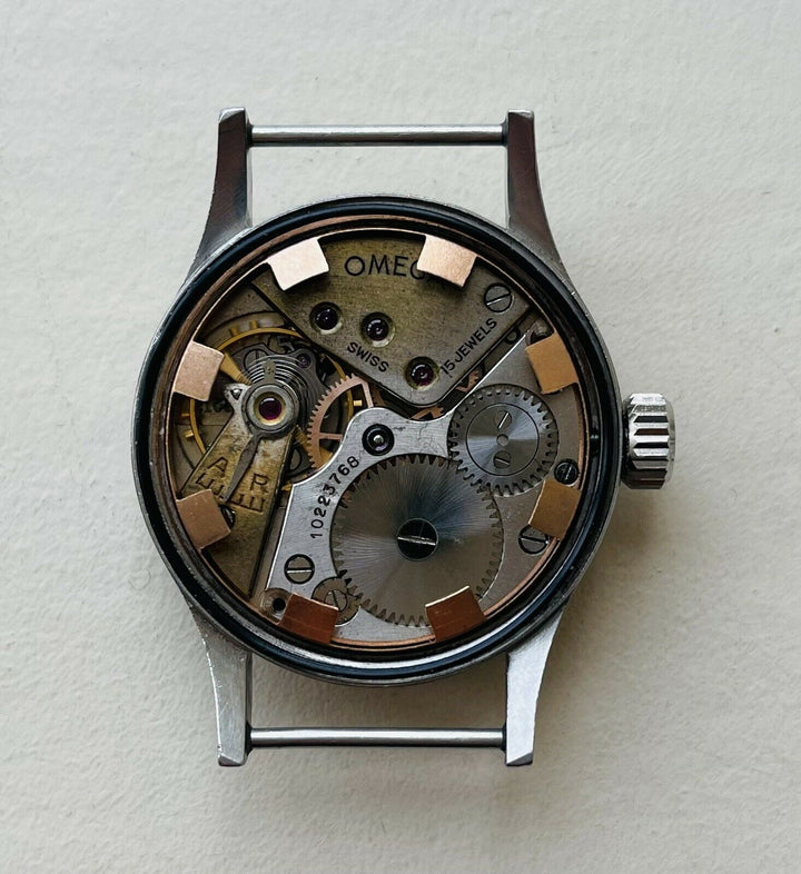 Vintage 1944 Omega ORIGINAL Dirty Dozen Old WWW Military Men’s Trench WW2 Watch
