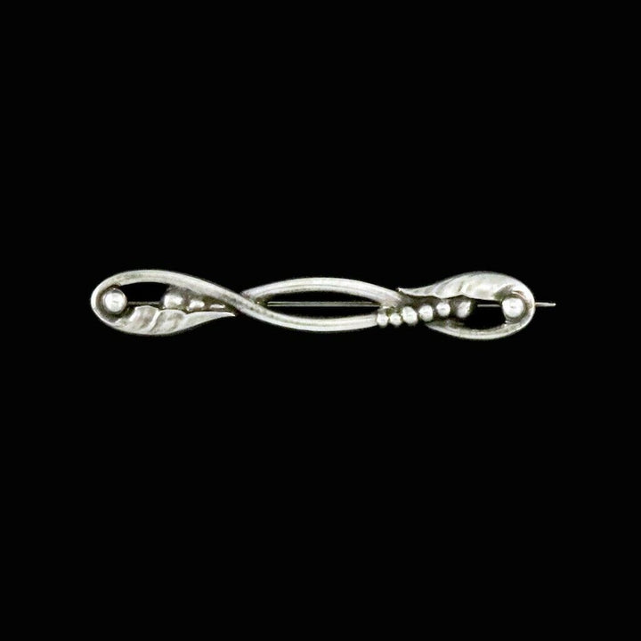 Georg Jensen. Art Nouveau Sterling Silver Brooch #110. 1933-44.