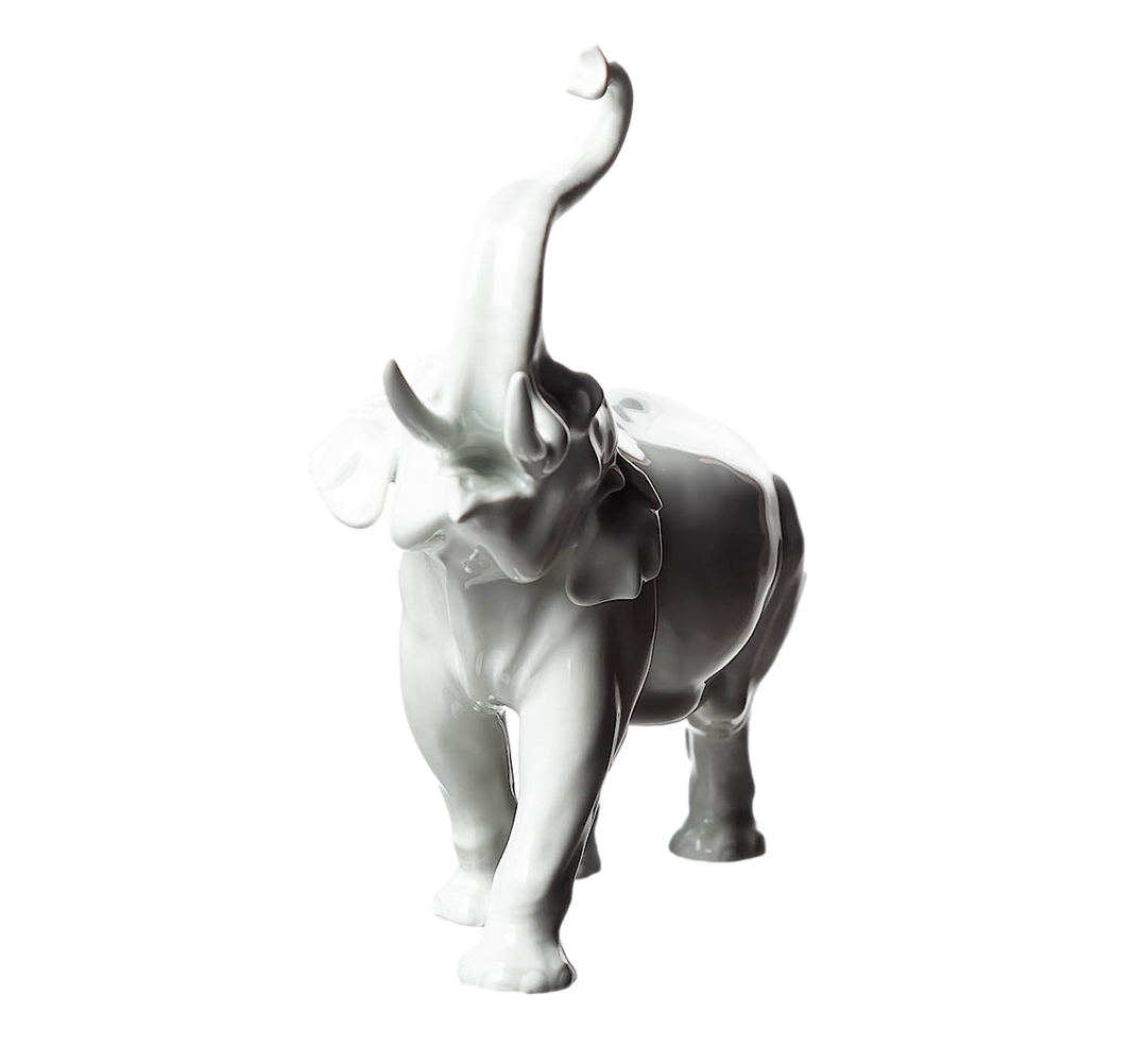 マイセン人形 動物シリーズ「エレファント」エーリッヒ・オーメ １級品 1952年
