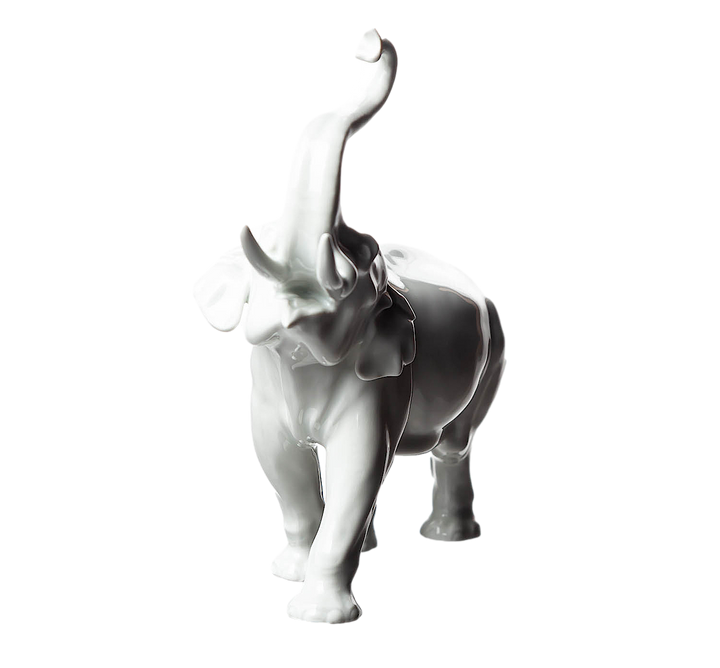 マイセン人形 動物シリーズ「エレファント」エーリッヒ・オーメ １級品 1952年
