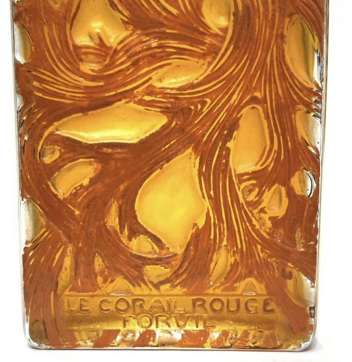 Flacon Corail Rouge Forvil Émaillé Rouge René Lalique R.Lalique Red Enamel Glass