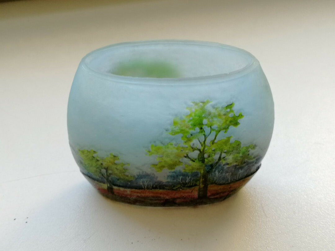 ドームナンシー　花瓶　ラベンダー畑の風景　ミニチュアール