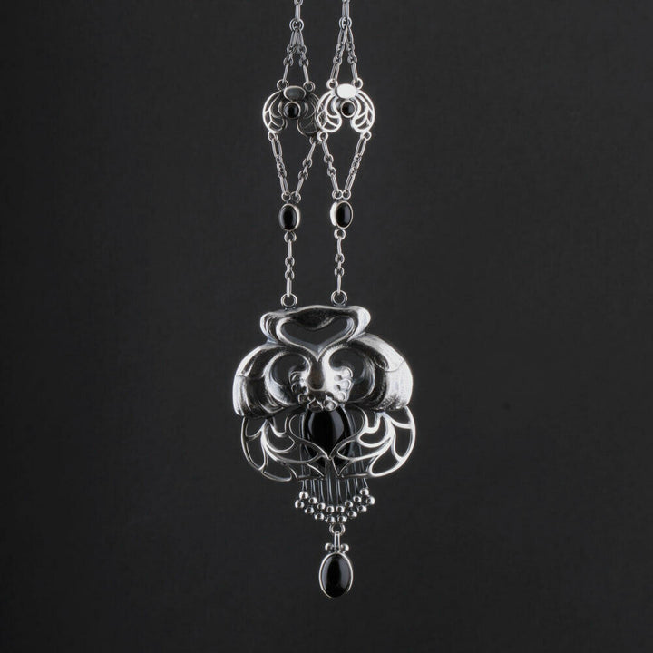 ジョージジェンセン(Georg Jensen)　シルバーペンダント　ブラックアゲート　#１　2014年