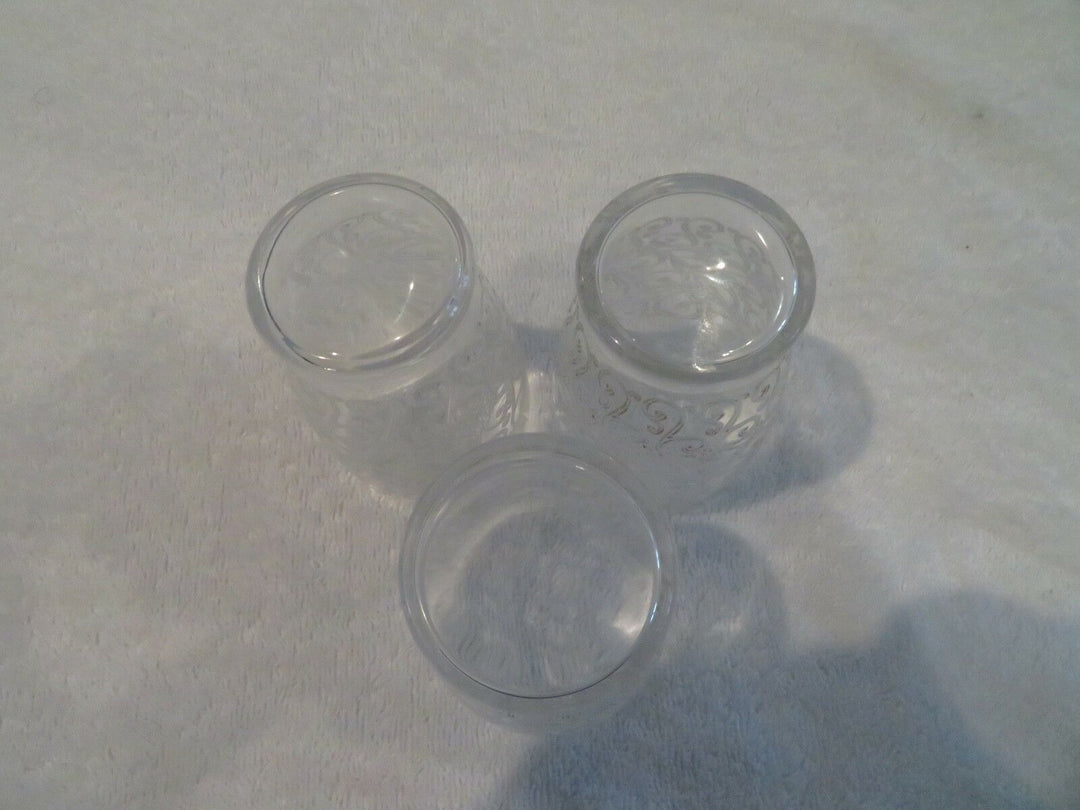 3 gobelets à vin cristal Baccarat Rohan crystal wine goblets jl