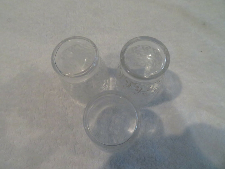 3 gobelets à vin cristal Baccarat Rohan crystal wine goblets jl