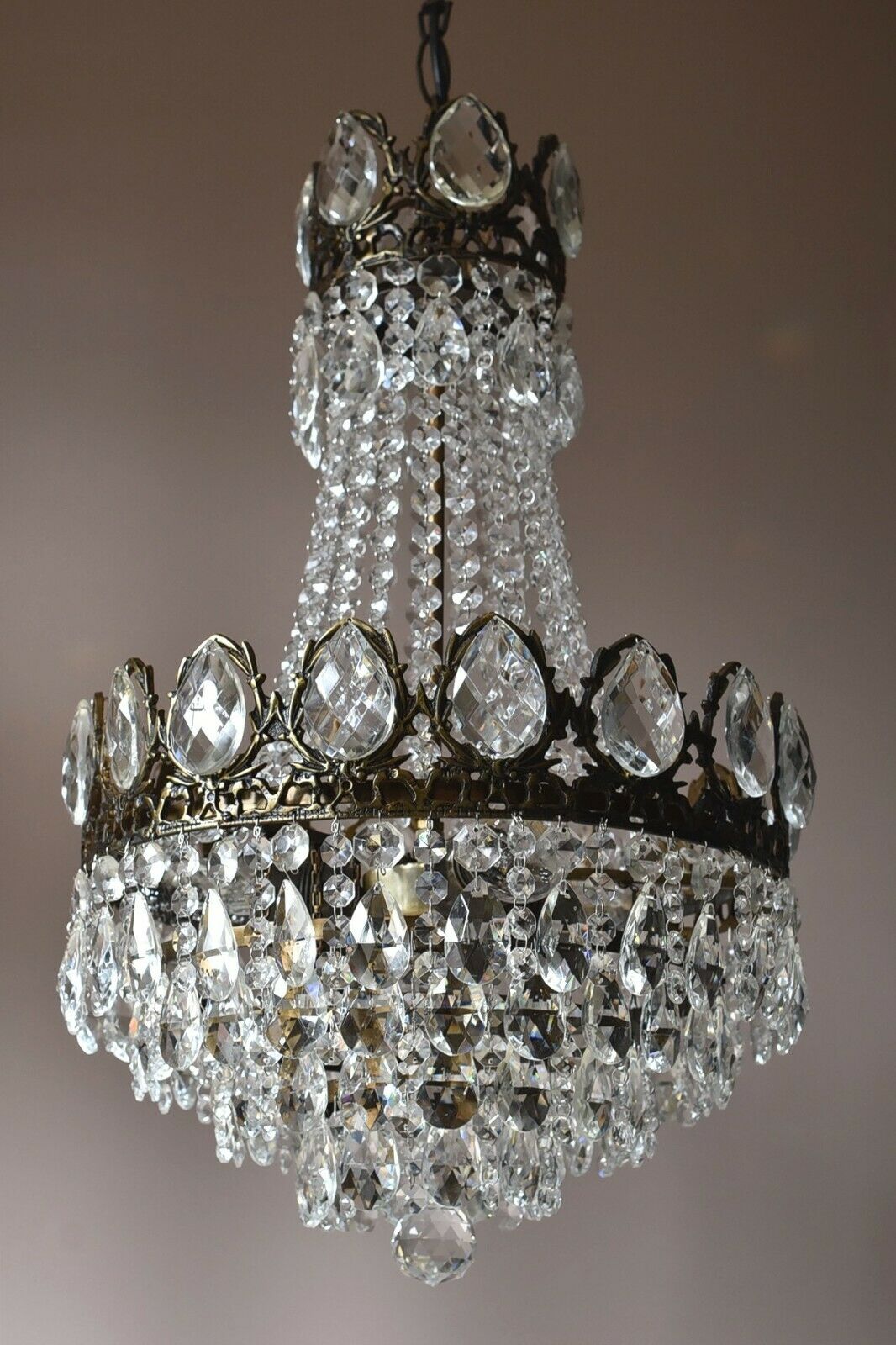 Crystal Home Lighting Chandelier Living Room Ceiling Light French Vintage Lamp