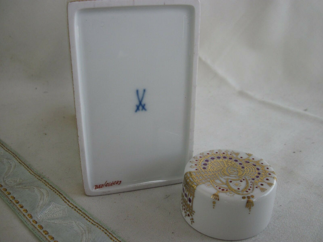 Schöne Meissen Teedose in Dekor 1001 Nacht
