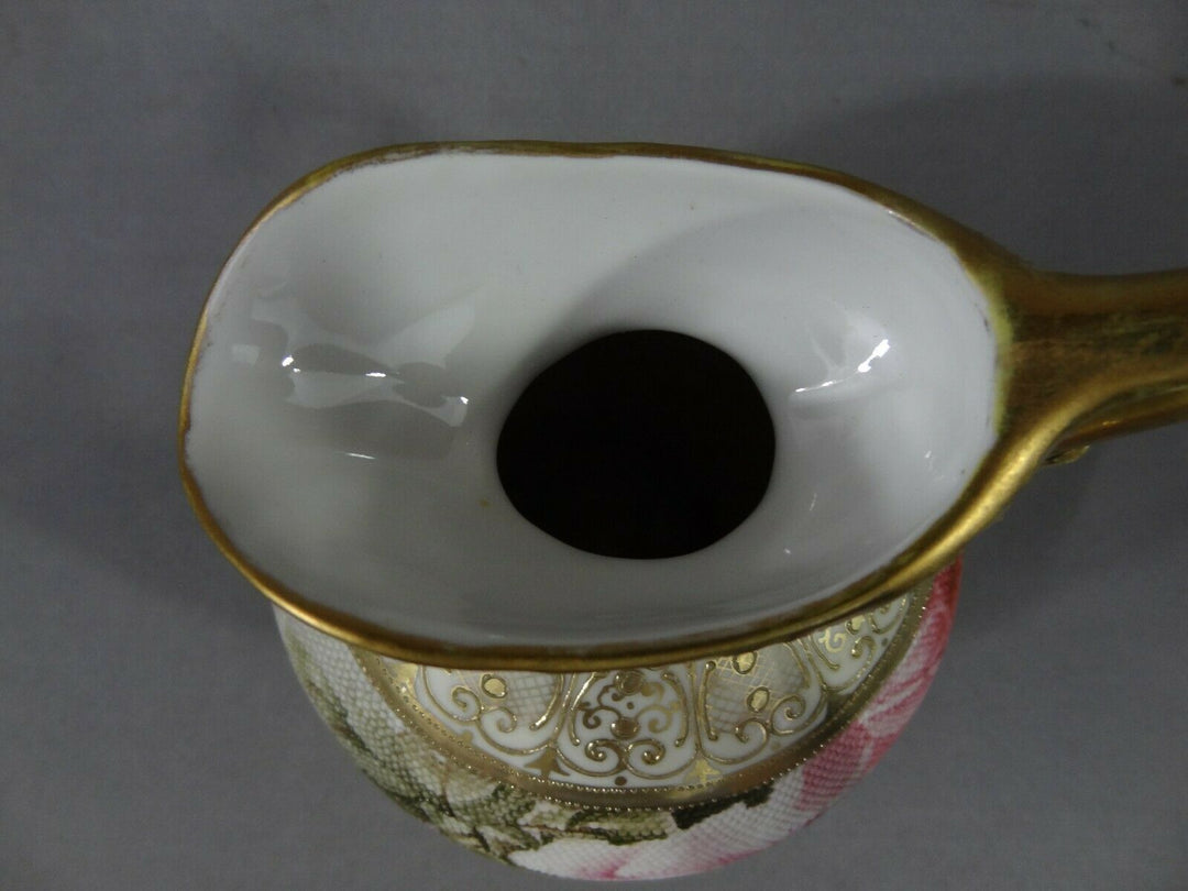 オールドノリタケ　ピンクローズの花瓶