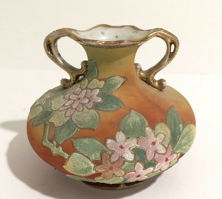 オールドノリタケ　コラレン　花瓶　1909年