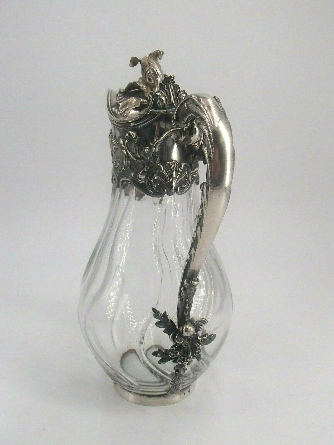 Cardeilhac belle ewer in solid silver and vermeil king post minerva louis xv