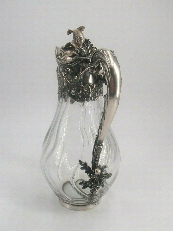 Cardeilhac belle ewer in solid silver and vermeil king post minerva louis xv