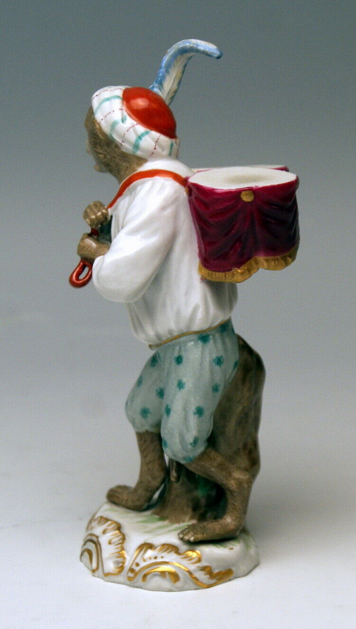 邁森 MEISSEN マイセン FIGUR AFFENKAPELLE MUSIKER MONKEY ORCHESTRA NR: 3 UM 1850