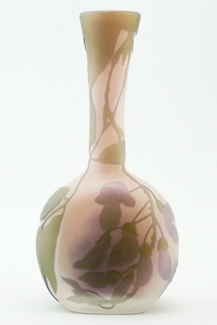 Emile Galle French Cameo Cabinet Vases, circa 1900