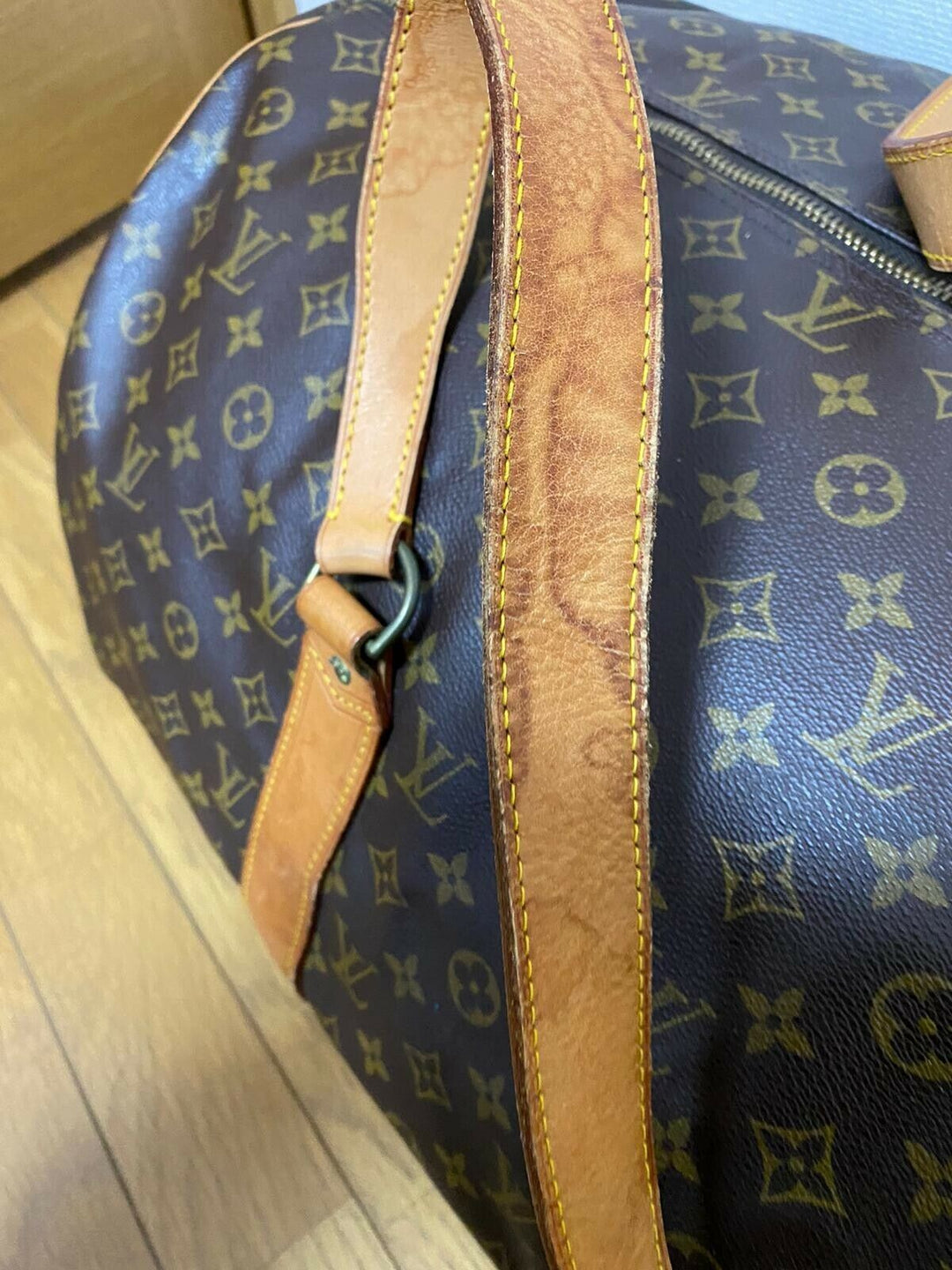 AUTH LOUIS VUITTON MONGRAM Vintage CANVAS SAC POLOCHON DUFFLE BAG