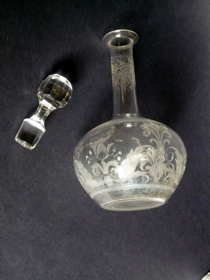 Carafe en cristal de BACCARAT service OSTENDE début XXème siècle