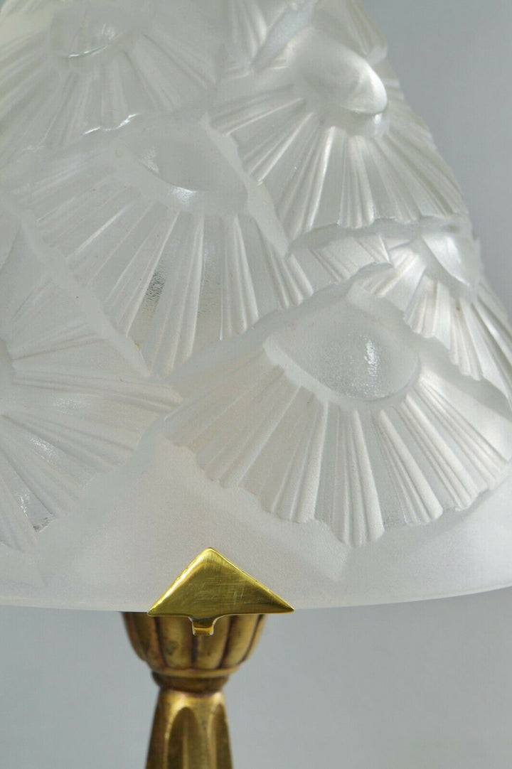 フランシス・ウーベン＆デュゲ(F.HUBENS & DEGUÉ) 1930年頃 アール・デコ調ランプ 大型