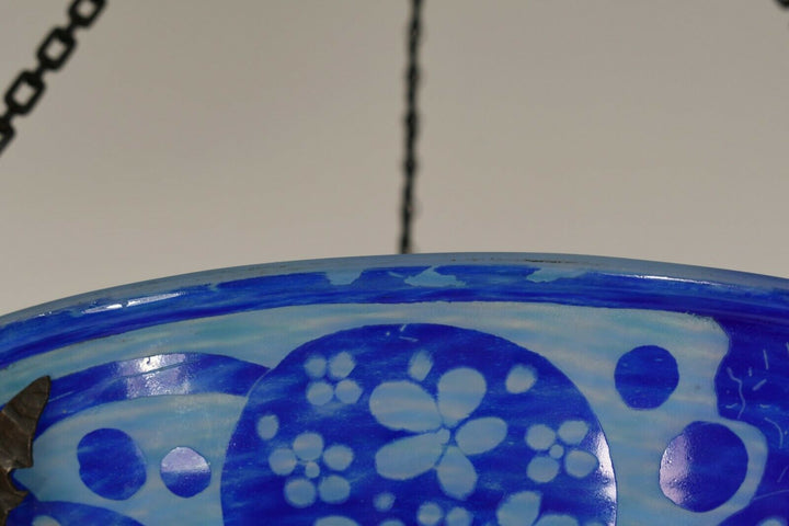 ル・ヴェール・フランセ（シュナイダー兄弟）　青のアールデコ様式シャンデリア