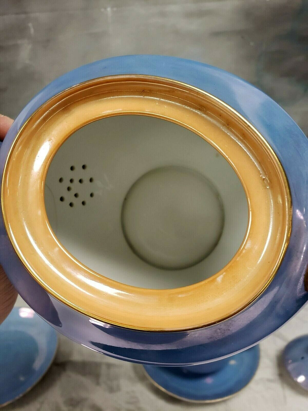 オールドノリタケ(Noritake)　鳥モチーフ　1900年代前半　ラスター技法を使ったティーセット16点