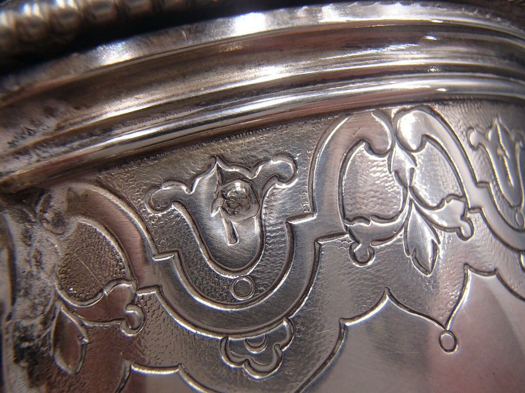 CARDEILHAC RARE CAFETIERE EN ARGENT MASSIF POINCON MINERVE DECOR REGENCE