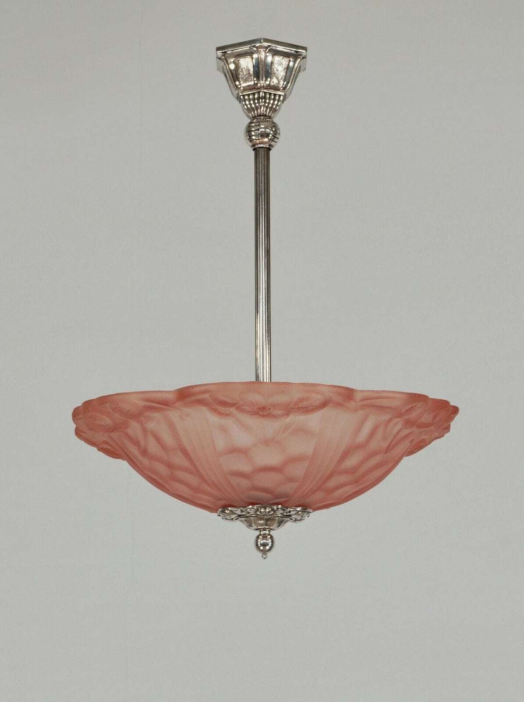 DEGUÉ : FRENCH 1930 ART DECO PENDANT .... chandelier 1925 lamp muller era France