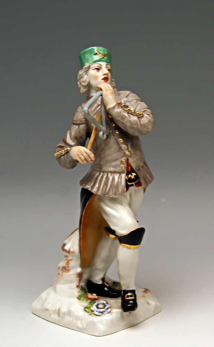 マイセン人形(MEISSEN) 「トライアングルを持つ鉱山労働者