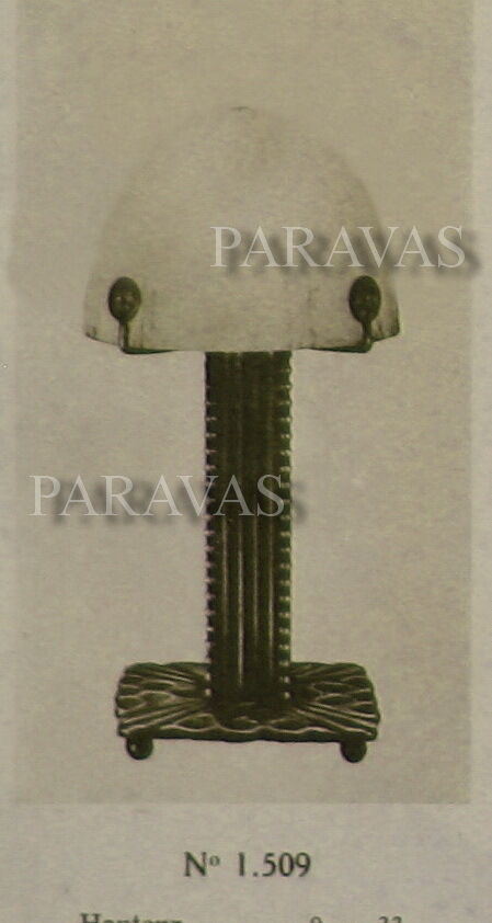 M.VASSEUR & MULLER FRERES : FRENCH 1930 ART DECO LAMP ........ wrought iron 1925