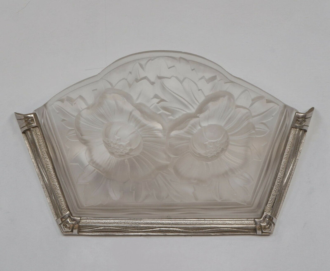 Moscovici & Verdun : a pair of French 1930 Art Deco wall sconces France