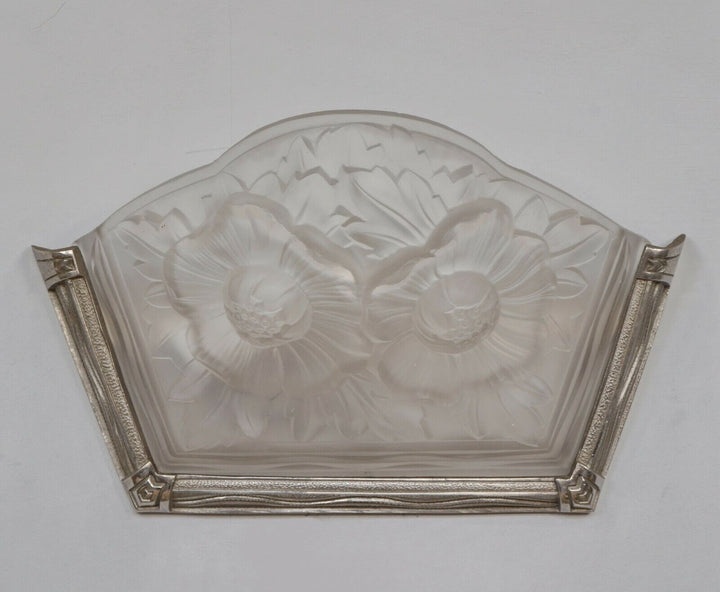 Moscovici & Verdun : a pair of French 1930 Art Deco wall sconces France