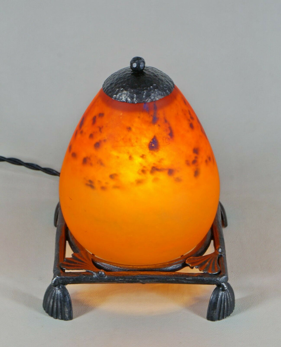 シュナイダー　アールデコランプ　フランス製　1925年　1930年　錬鉄製　