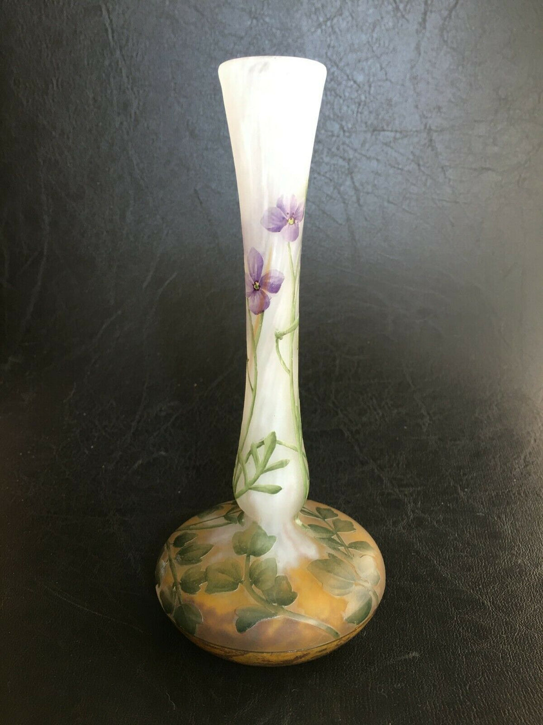 ドーム兄弟(DAUM NANCY)大根の花のくびれ型花瓶 1900年代