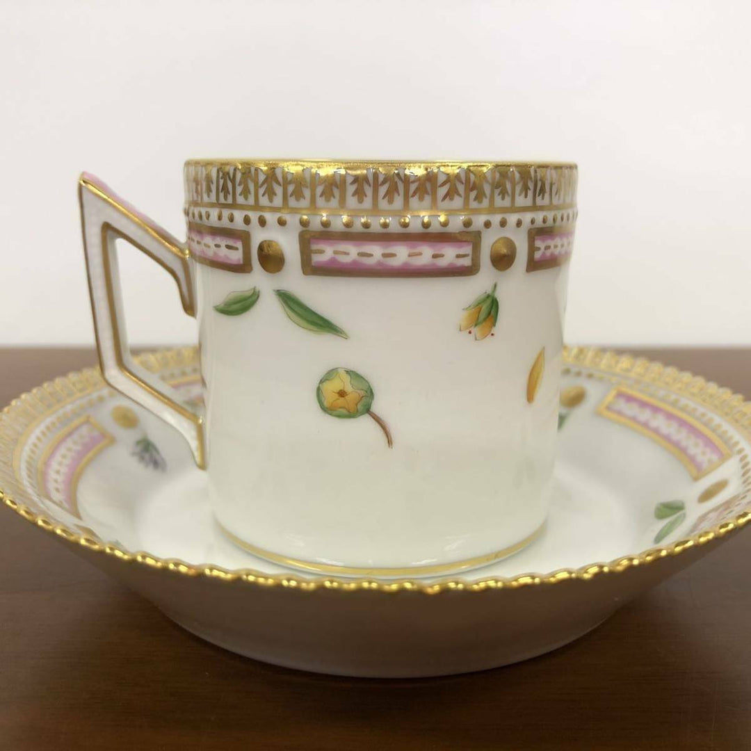 Unused Royal Copenhagen Flora Danica Chocolate Cup & Saucer C&S Demitasse