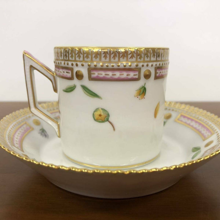 Unused Royal Copenhagen Flora Danica Chocolate Cup & Saucer C&S Demitasse