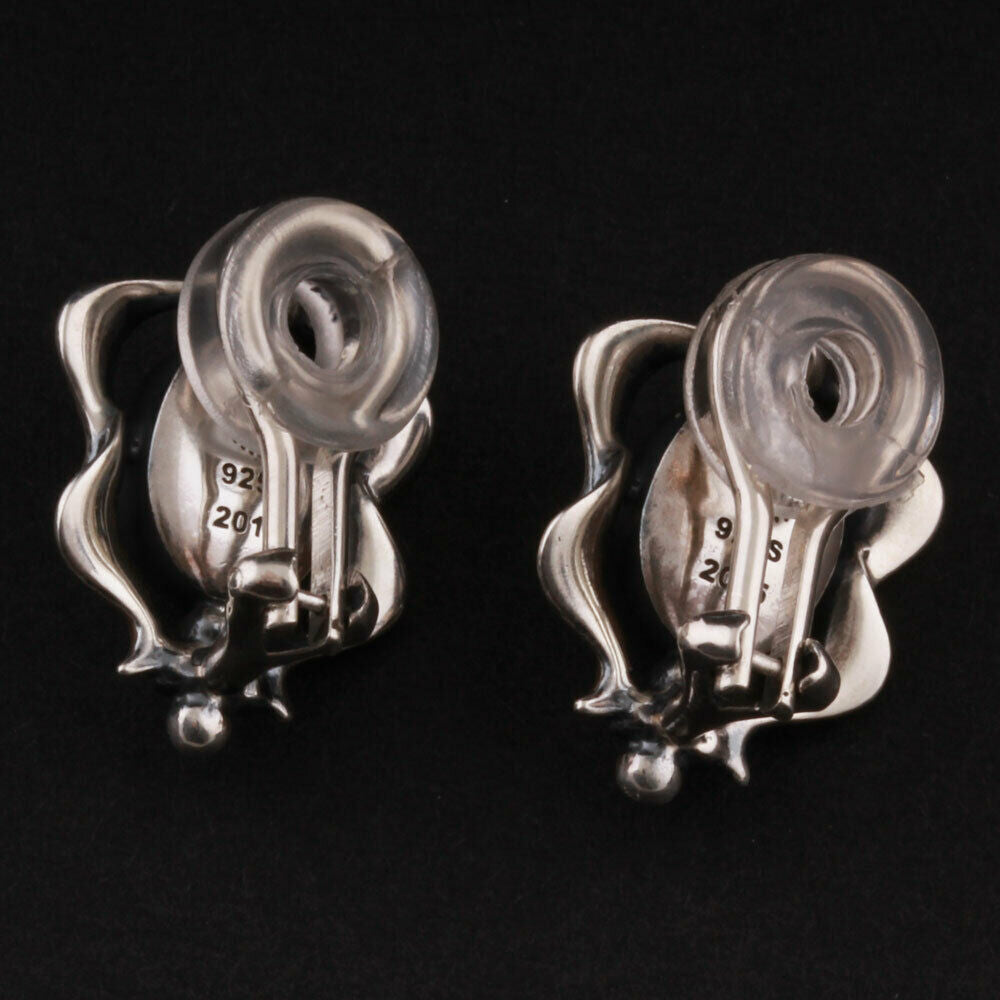 ジョージジェンセン(Georg Jensen)　シルバーイヤークリップ　ラブラドライト　2015年