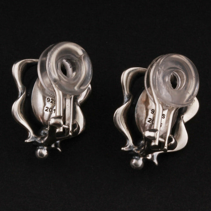 ジョージジェンセン(Georg Jensen)　シルバーイヤークリップ　ラブラドライト　2015年