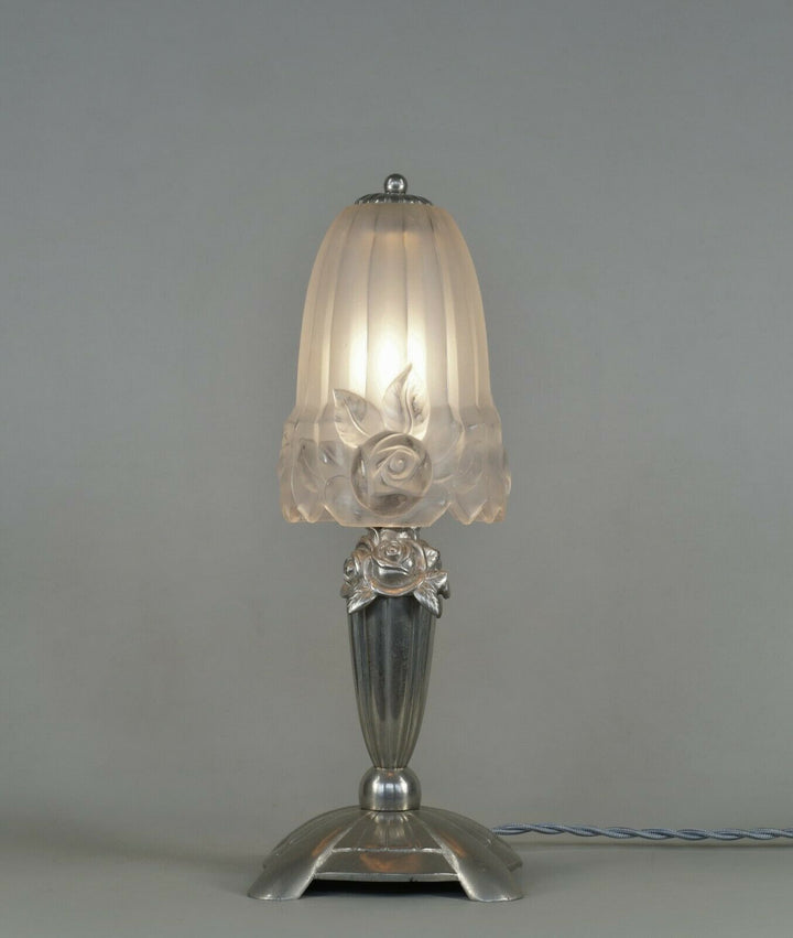 CGTEF Clemançon & Degué : French 1930 art deco lamp .......... muller era France