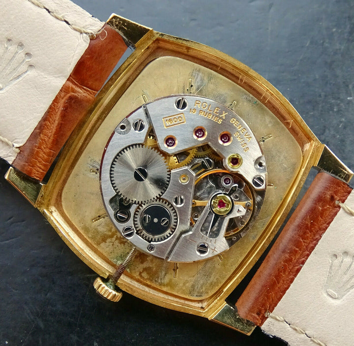 ♛ Rolex Cellini Yellow Gold 18K 750 Ref.3805 Vintage Luxury Men's Watch from 1980