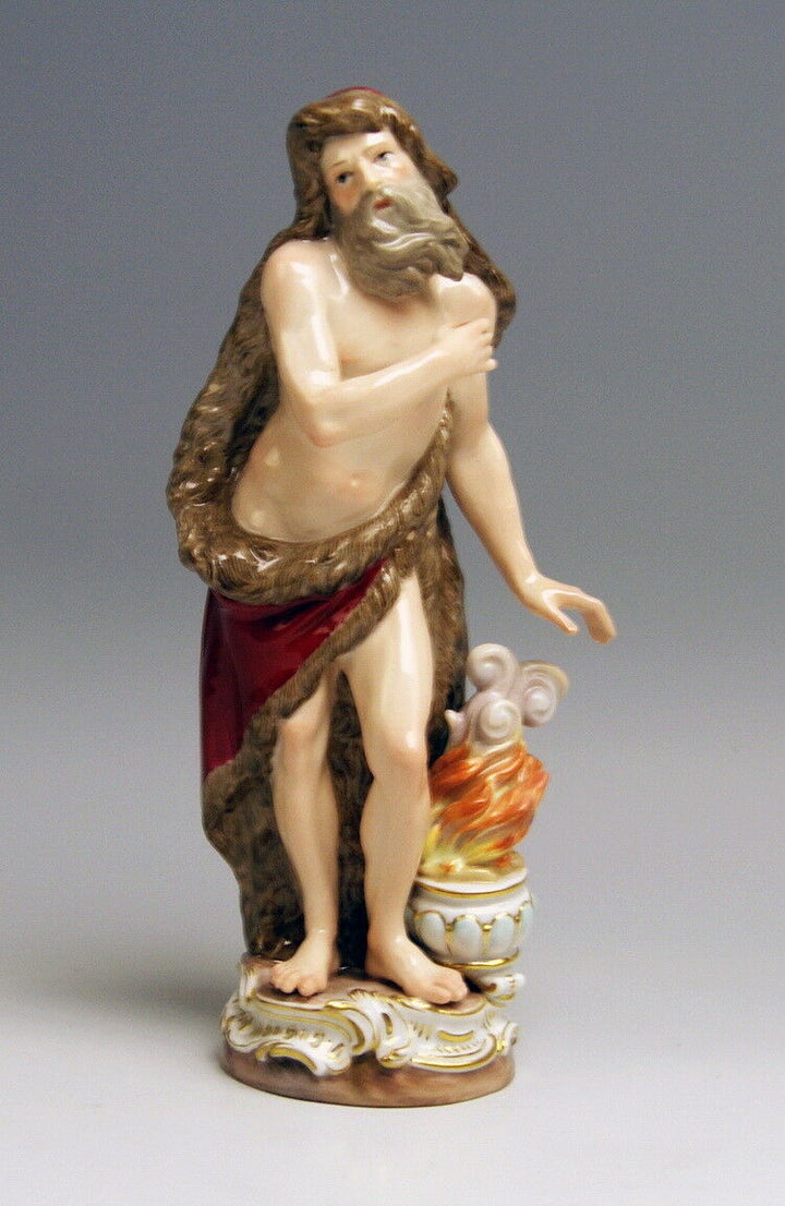 マイセン人形(MEISSEN)　冬の寓意　ケンドラー作