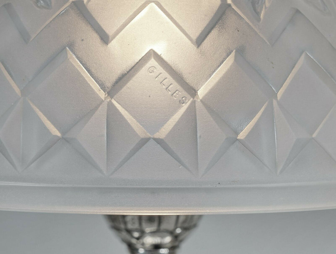 PIERRE GILLES : pair of FRENCH 1930 ART DECO LAMPS ....... lamp degué era france