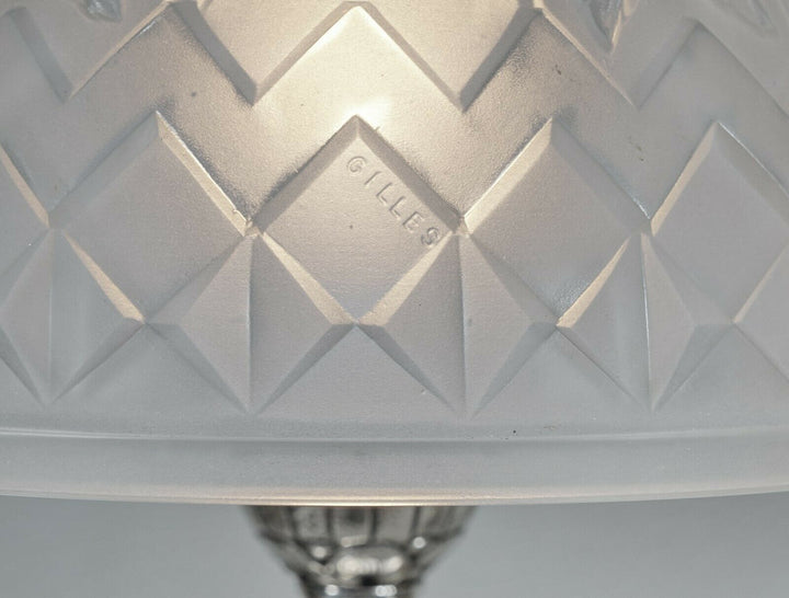 PIERRE GILLES : pair of FRENCH 1930 ART DECO LAMPS ....... lamp degué era france