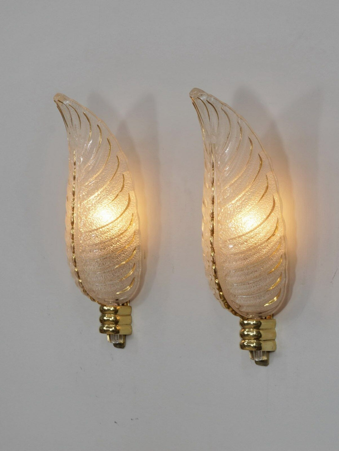 PETITOT : PAIR OF FRENCH ART DECO WALL SCONCES . lights . Gauthier EJG Ezan 1930