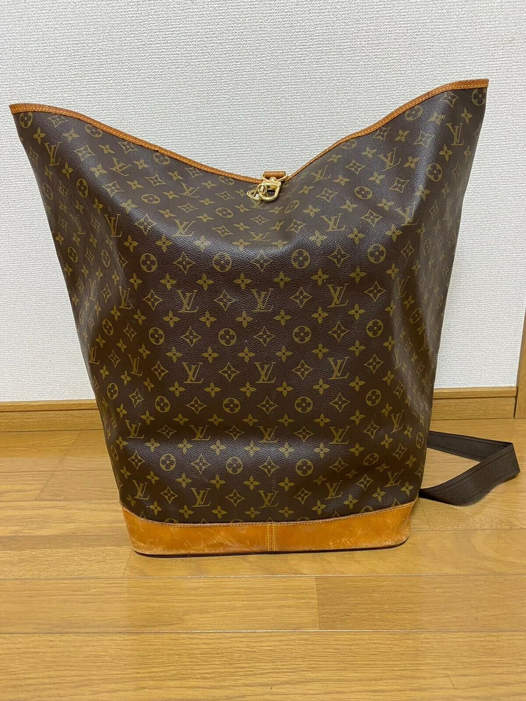 AUTH LOUIS VUITTON Monogram SAC MARIN LUGGAGE TRAVEL BAG