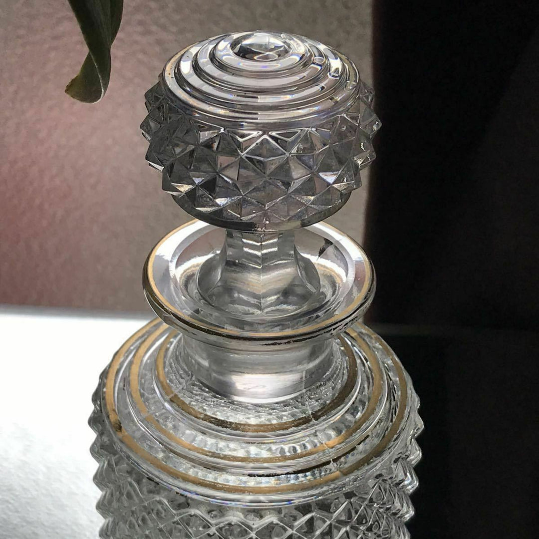 Baccarat diamant biseau perfume bottle flacorn crystal glass